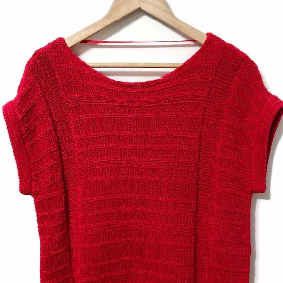 CUPIO Soft Textured Knit Sweater Short Sleeves, LG - Picture 2 of 15